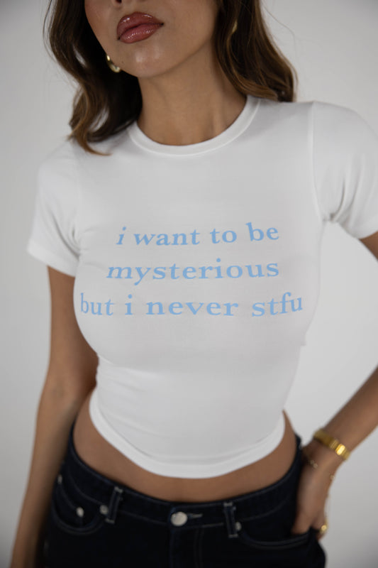 white STFU TOP